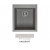 Zlewozmywak Elleci QUADRA 100 Metaltek M79 Aluminium LMQ10079